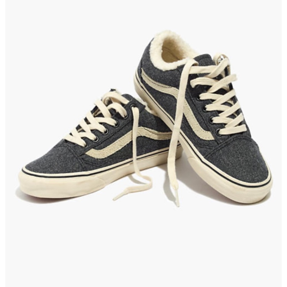 Madewell x Vans Sneakers in Flannel & Sherpa